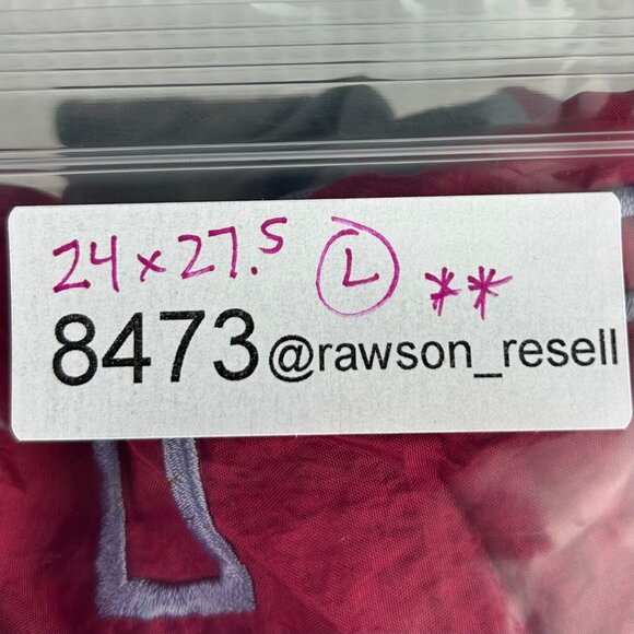 Alabama Crimson Tide Windbreaker Jacket Large 90s Pro Player Warm Up‎ Stitched - Picture 8 of 8